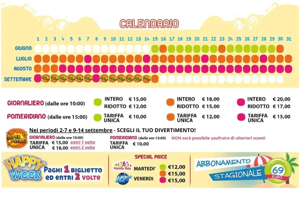 Promozioni Promo Splash Parco Acquatico